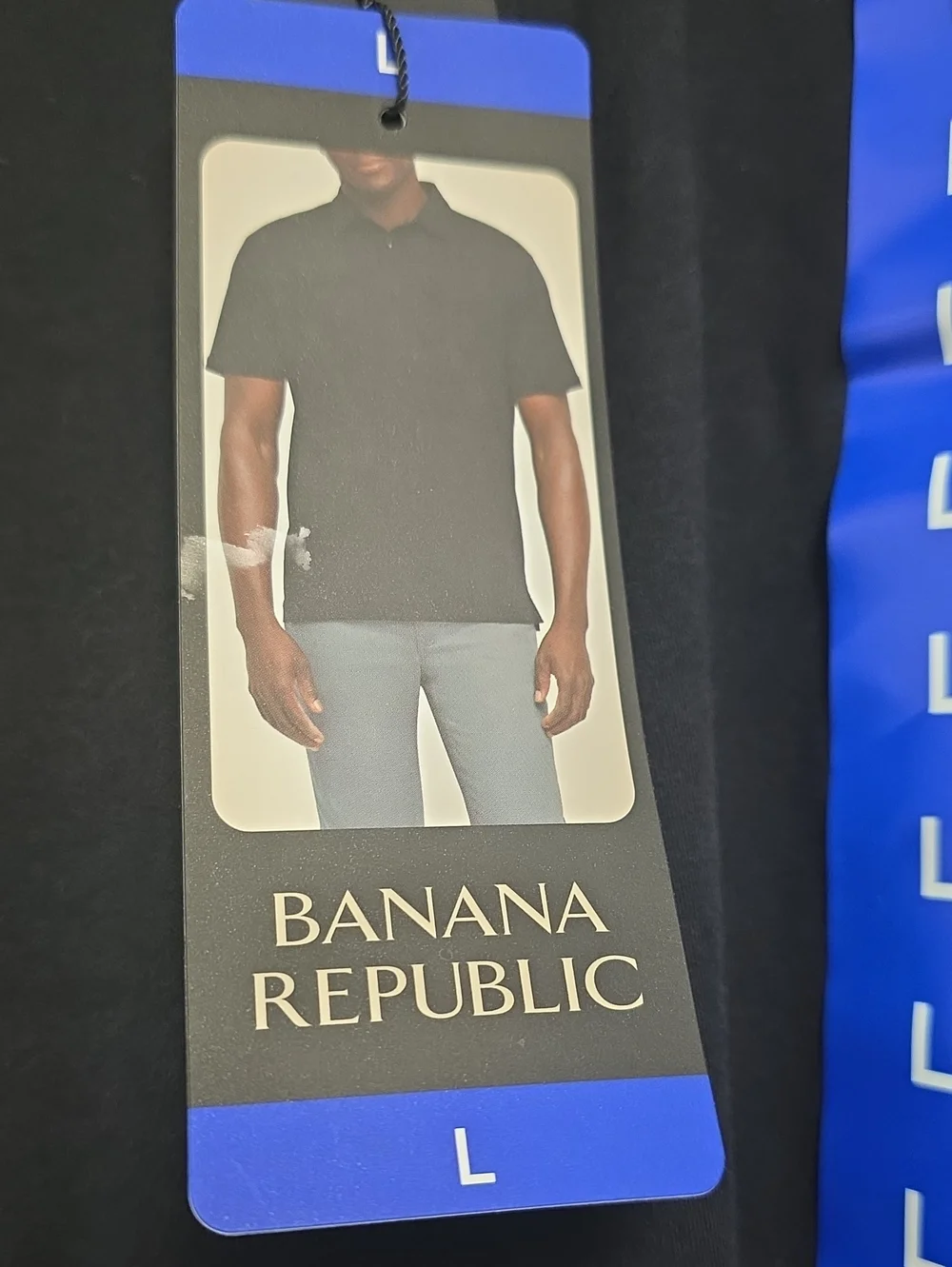 Banana Republic Luxe TouchBlack Men’s Polo Shirt - Classic Short Sleeve